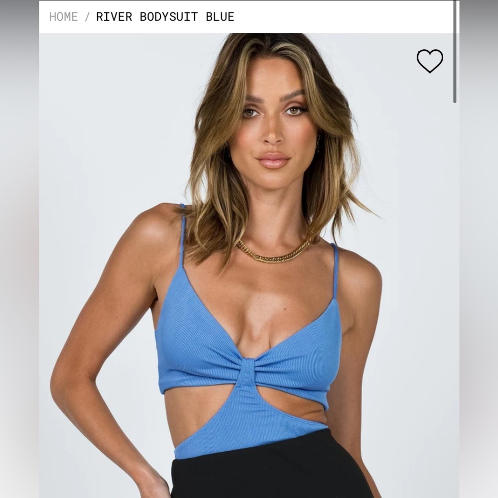 Princess Polly Blue River Bodysuit